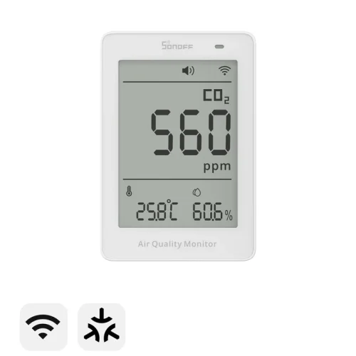 Szén-monoxid (CO2), hőmérséklet és páratartalom érzékelő Szén-monoxid (CO2), hőmérséklet és páratartalom érzékelő