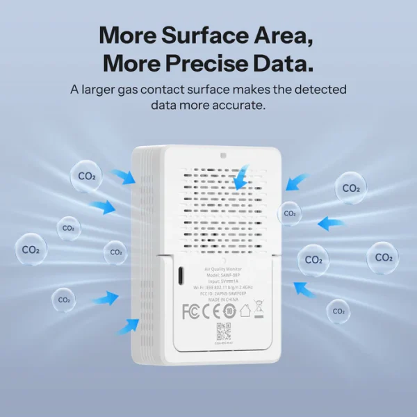 Szén-monoxid (CO2), hőmérséklet és páratartalom érzékelő